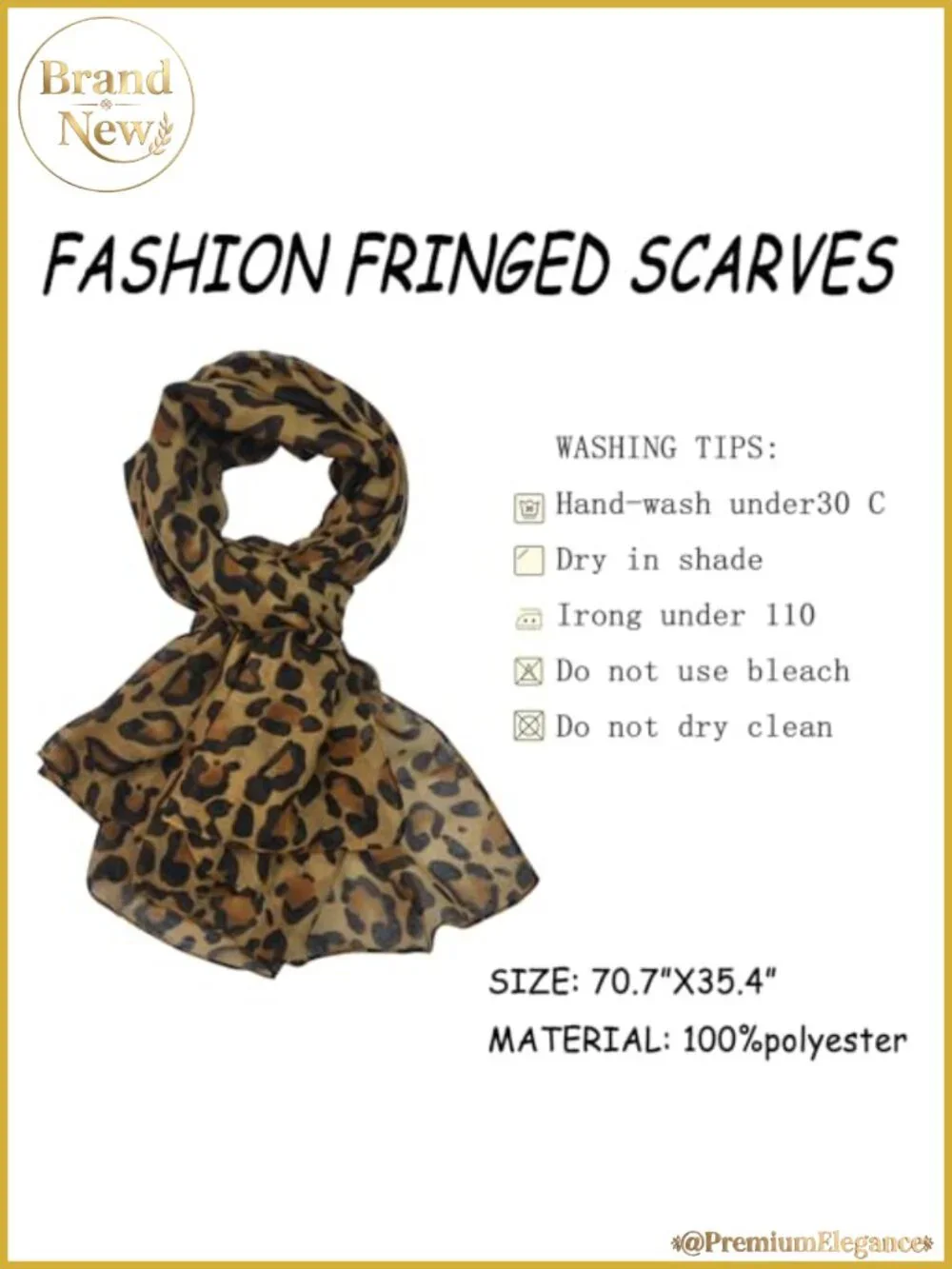 Women Lightweight Fashion Scarf Shawl Wrap 100% Polyester